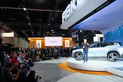 Fisker stand at LA 2021