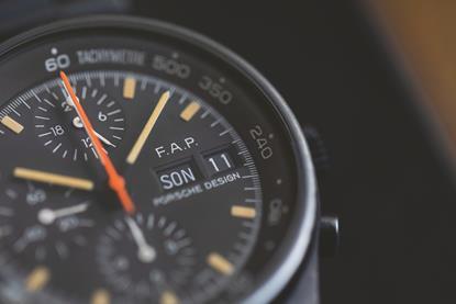 1. 1972 Porsche Design - Chronograph I (dial detail)