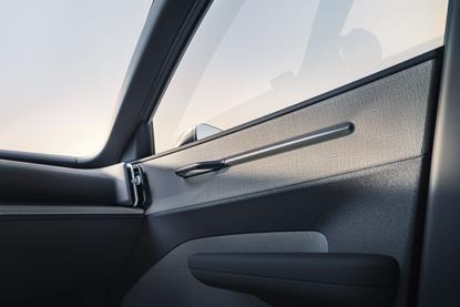 Bcomp's flax fibre composites, ampliTex™, showcased in the new Volvo EX30 as optional trim for the doors