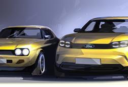 1. 2024 Ford Capri - ext front (new and old) sketches